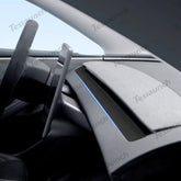 Alcantara Dashboard Air Outlet Cover Sticker For 2024 Model 3 Highland